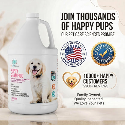 1 Gallon Tearless Puppy Shampoo and Conditioner - Groomers Choice - Made in the USA