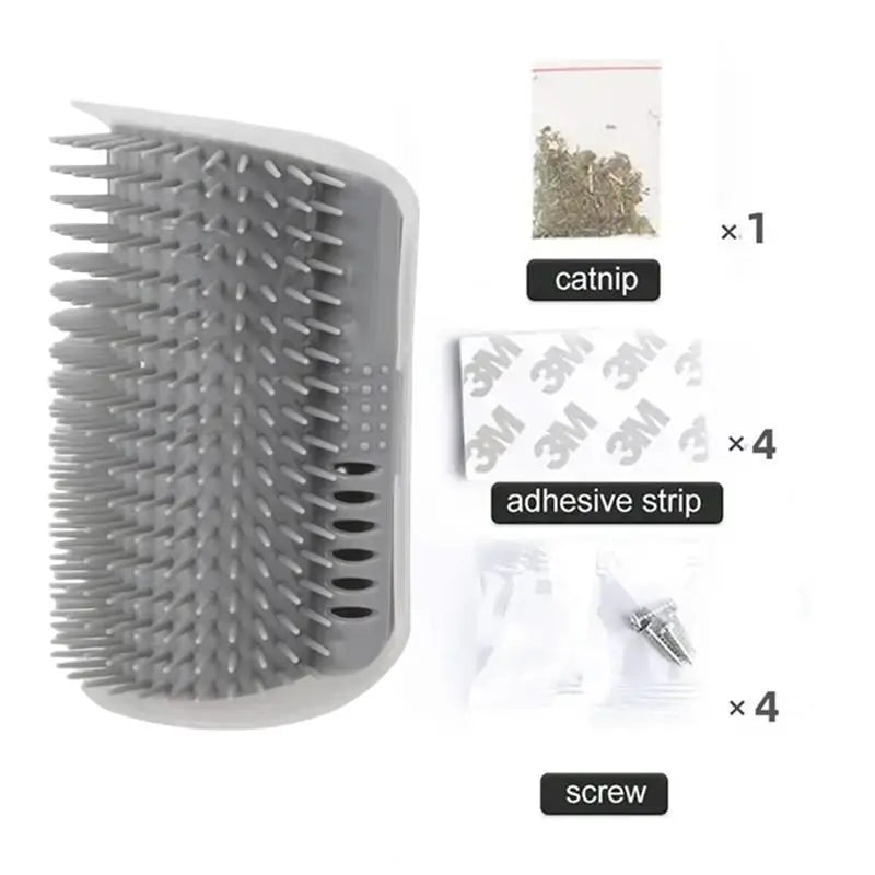 Pet Self Grooming Brush, Cat Corner Massage Comb, Cat Scratcher, Pet Back Massager, Wall Corner Cat Scratching Brush, Pet Stuff