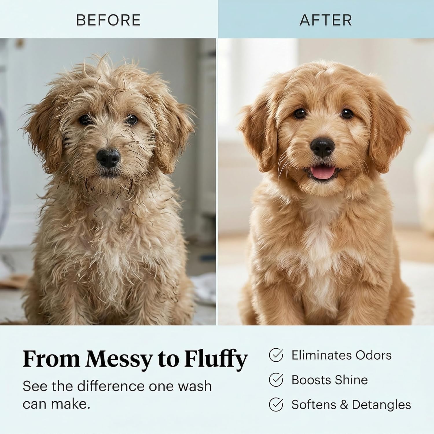 1 Gallon Tearless Puppy Shampoo and Conditioner - Groomers Choice - Made in the USA