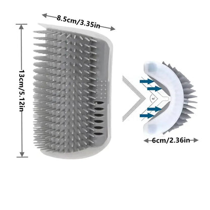 Pet Self Grooming Brush, Cat Corner Massage Comb, Cat Scratcher, Pet Back Massager, Wall Corner Cat Scratching Brush, Pet Stuff